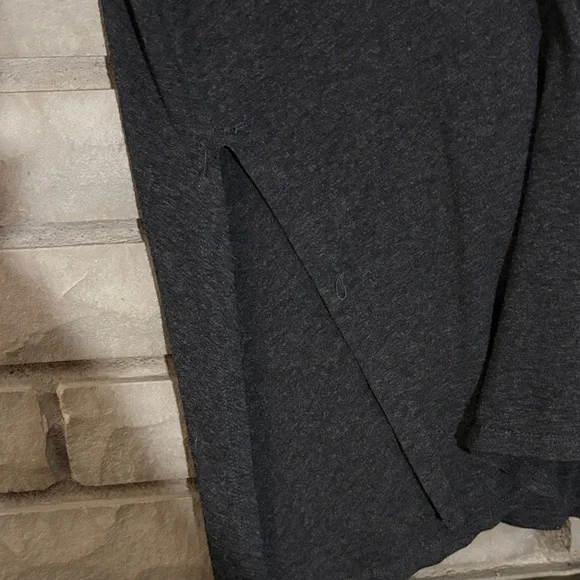 Dark Gray 3/4 Sleeve Tunic Top - Picture 5 of 10